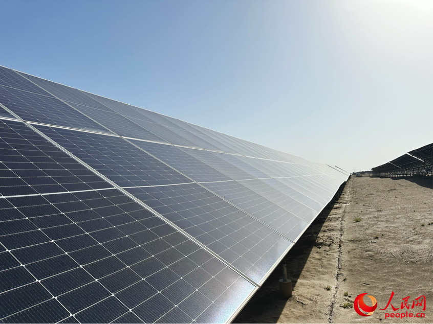 光伏板。人民網記者 楊睿攝 光伏板。人民網記者 楊睿攝